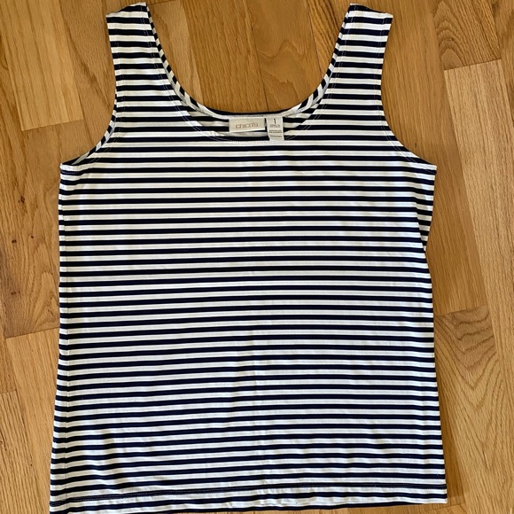 Chico's Tops - Chico’s Striped tank top